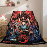 SS-Stranger TT-Things Series Blanket Soft Cozy Portable Lightweight Flannel Throw for Sofa Bed All Season Use Home Decor