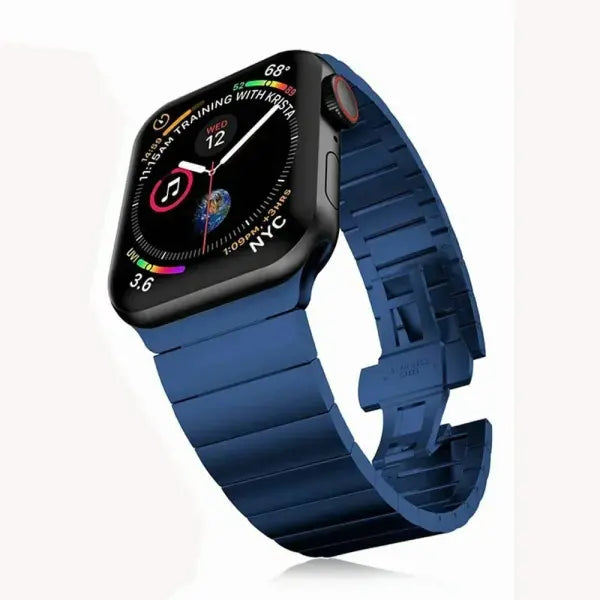 Apple Watch Stainless Steel Band Business Strap - Blue / Series 10 46mm