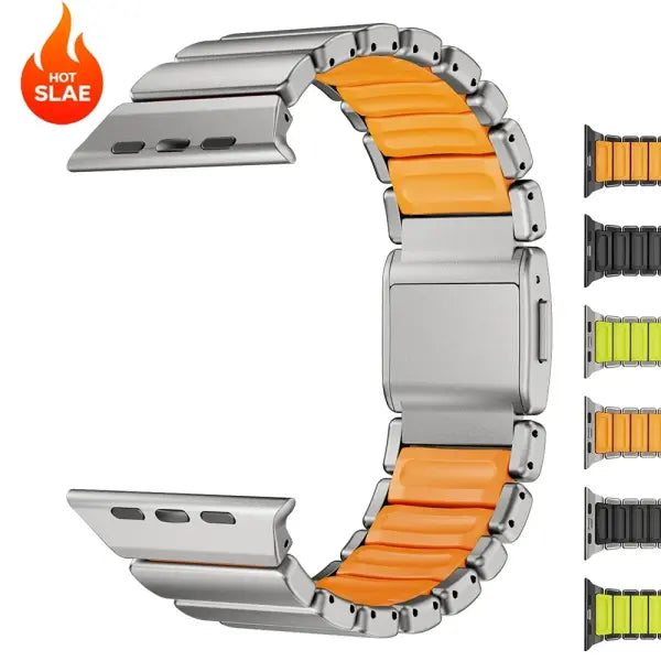 Apple Watch Stainless Steel Band Luxury Metal Bracelet for Men