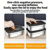 Stainless Steel Leak-Proof Bento Box: Microwave-Safe Camping Lunch Box & Freezer Storage - 1200ML / CHINA