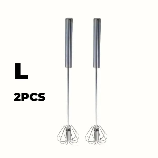 Stainless Steel Egg Beater Durable Semi-Automatic Mixer for Effortless Egg Cream Mixing Stirring and Beating