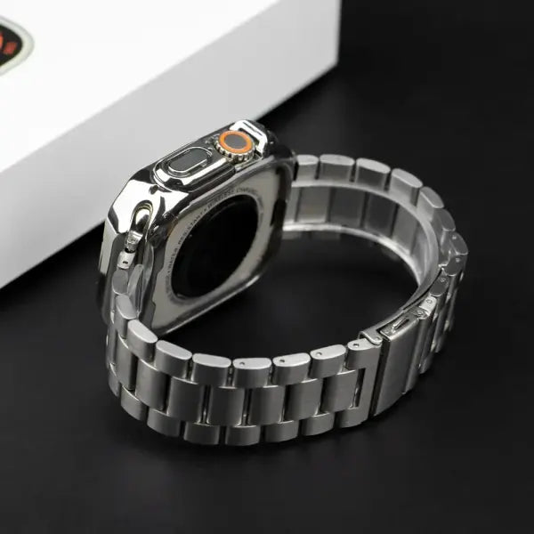 Stainless steel strap apple watch metal buckle business band