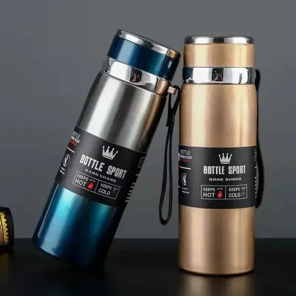 Stainless Steel Water Bottle 1L Vacuum Flask for Hot and Cold Drinks