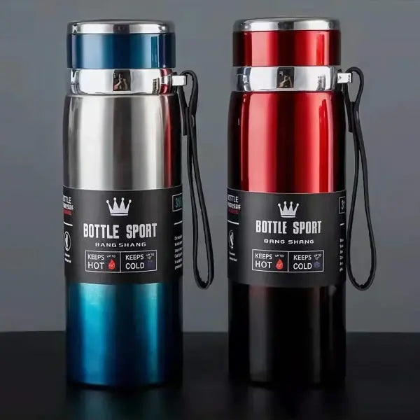 Stainless Steel Water Bottle 1L Vacuum Flask for Hot and Cold Drinks