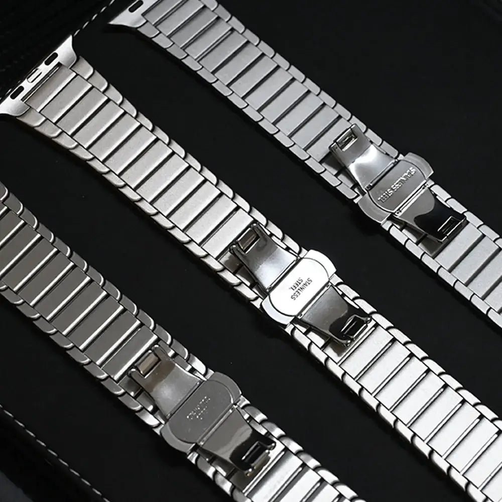 Steel Watch Strap for Apple Watch Ultra 2 49mm/10 9 8 7 46mm 42mm 45mm 41mm for IWatch Series 6 5 4 3 SE 44mm 38mm Belt