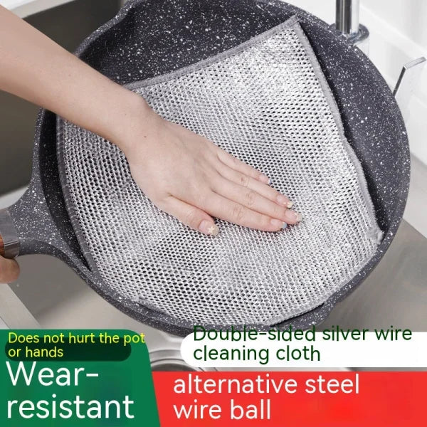 Steel Wire Ball Cloth for Effective Kitchen Grease Removal