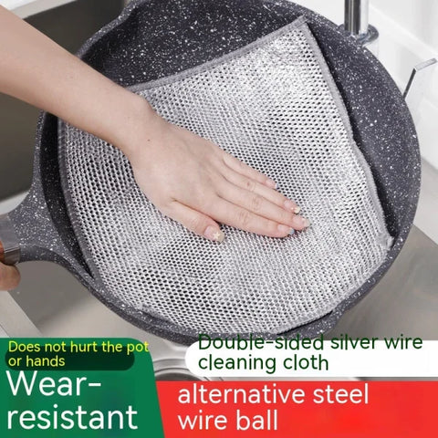 Steel Wire Ball Cloth for Effective Kitchen Grease Removal