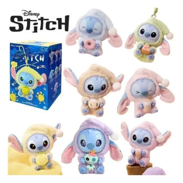 Stitch Before Sleep Blind Box Plush Dolls Cute Pendant Ornament Mystery Surprise Toys Gifts for Fans Birthday Gift