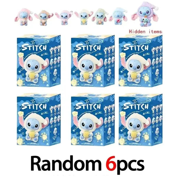 Stitch Before Sleep Blind Box Plush Dolls Cute Pendant Ornament Mystery Surprise Toys Gifts for Fans Birthday Gift