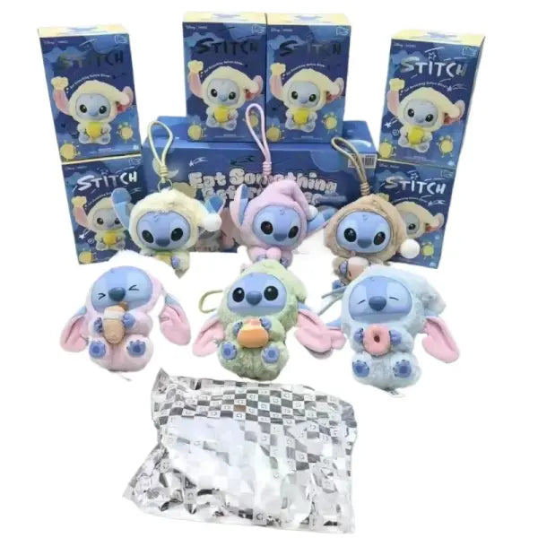 Stitch Before Sleep Blind Box Plush Dolls Cute Pendant Ornament Mystery Surprise Toys Gifts for Fans Birthday Gift