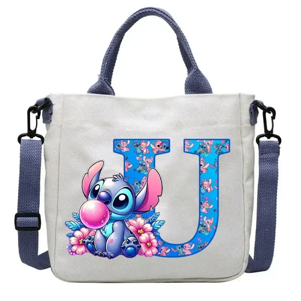 Stitch Disney Cartoon Kids Shoulder Bag - Canvas Tote & Crossbody for Boys & Girls - Himpall
