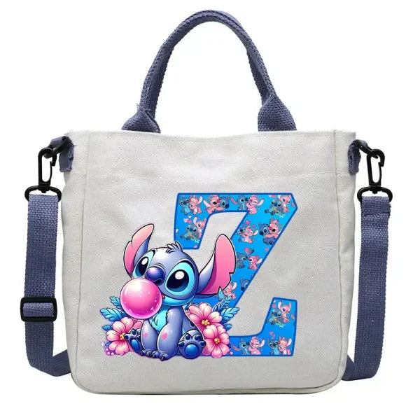 Stitch Disney Cartoon Kids Shoulder Bag - Canvas Tote & Crossbody for Boys & Girls - Himpall