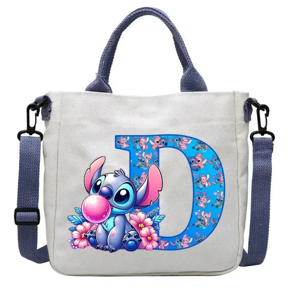 Stitch Disney Cartoon Kids Shoulder Bag - Canvas Tote & Crossbody for Boys & Girls - Himpall