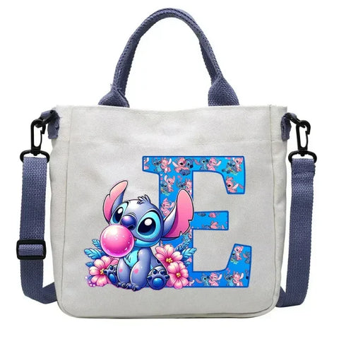 Stitch Disney Cartoon Kids Shoulder Bag - Canvas Tote & Crossbody for Boys & Girls - SDZ2488 / For Child
