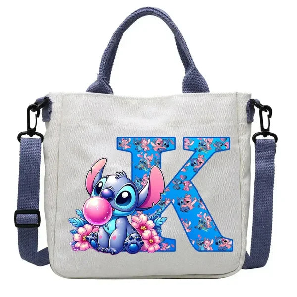 Stitch Disney Cartoon Kids Shoulder Bag - Canvas Tote & Crossbody for Boys & Girls - Himpall