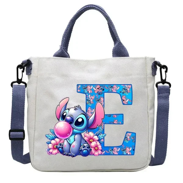 Stitch Disney Cartoon Kids Shoulder Bag - Canvas Tote & Crossbody for Boys & Girls - SDZ2488 1 / For Child