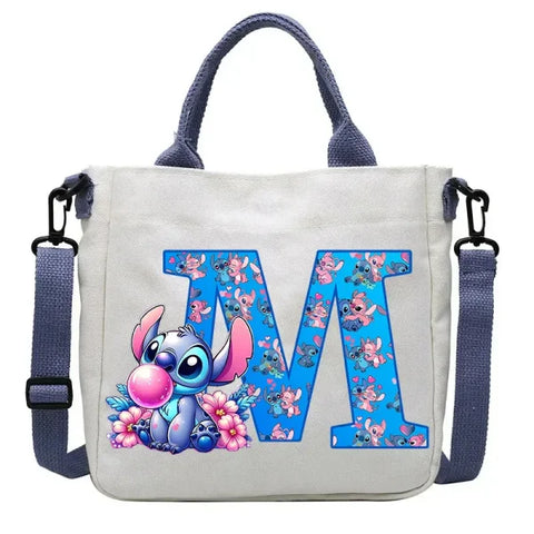 Stitch Disney Cartoon Kids Shoulder Bag - Canvas Tote & Crossbody for Boys & Girls - SDZ2496 2 / For Child