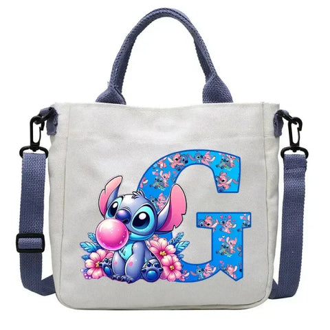 Stitch Disney Cartoon Kids Shoulder Bag - Canvas Tote & Crossbody for Boys & Girls - SDZ2490 / For Child