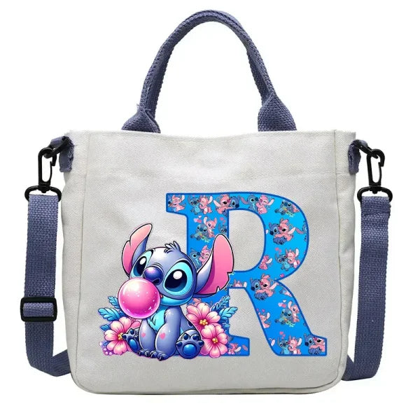 Stitch Disney Cartoon Kids Shoulder Bag - Canvas Tote & Crossbody for Boys & Girls - Himpall