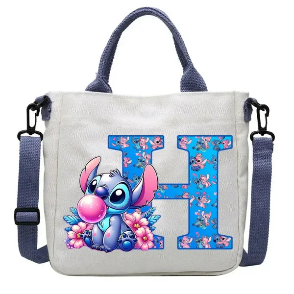 Stitch Disney Cartoon Kids Shoulder Bag - Canvas Tote & Crossbody for Boys & Girls - Himpall