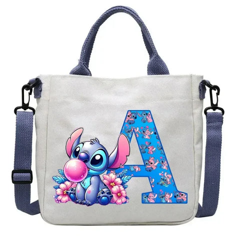 Stitch Disney Cartoon Kids Shoulder Bag - Canvas Tote & Crossbody for Boys & Girls - SDZ2484 2 / For Child