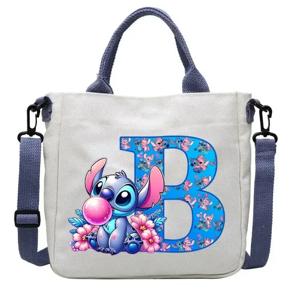 Stitch Disney Cartoon Kids Shoulder Bag - Canvas Tote & Crossbody for Boys & Girls - SDZ2485 / For Child