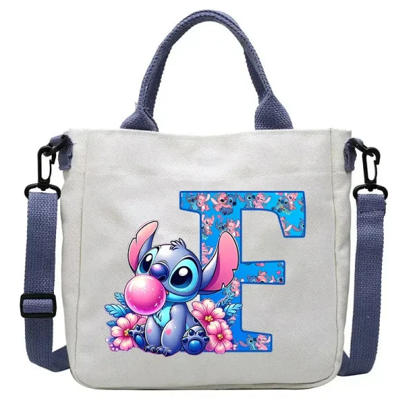 Stitch Disney Cartoon Kids Shoulder Bag - Canvas Tote & Crossbody for Boys & Girls - Himpall