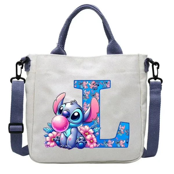 Stitch Disney Cartoon Kids Shoulder Bag - Canvas Tote & Crossbody for Boys & Girls - Himpall