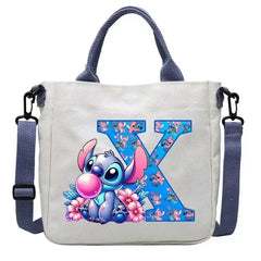 Stitch Disney Cartoon Kids Shoulder Bag - Canvas Tote & Crossbody for Boys & Girls - Himpall