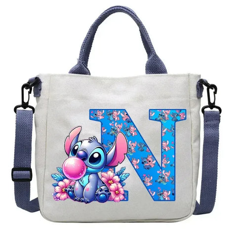 Stitch Disney Cartoon Kids Shoulder Bag - Canvas Tote & Crossbody for Boys & Girls - SDZ2497 / For Child