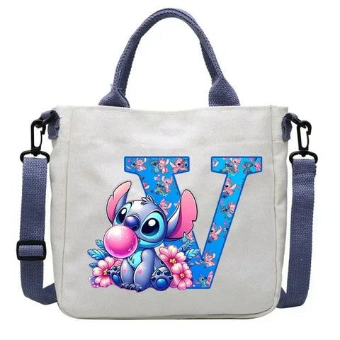 Stitch Disney Cartoon Kids Shoulder Bag - Canvas Tote & Crossbody for Boys & Girls - SDZ2505 / For Child