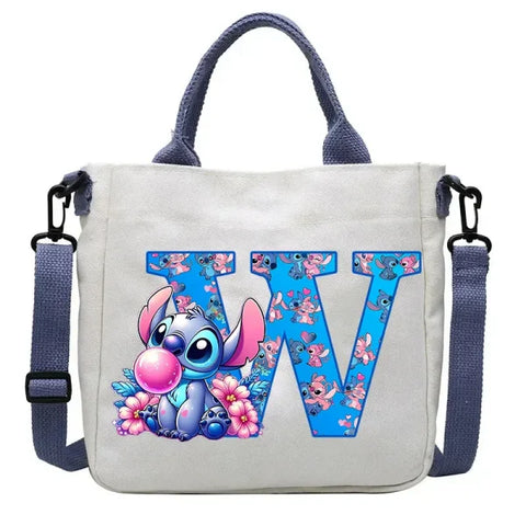 Stitch Disney Cartoon Kids Shoulder Bag - Canvas Tote & Crossbody for Boys & Girls - SDZ2506 / For Child