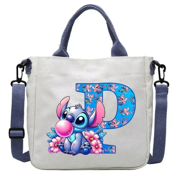 Stitch Disney Cartoon Kids Shoulder Bag - Canvas Tote & Crossbody for Boys & Girls - SDZ2499 / For Child