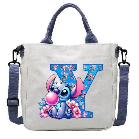 Stitch Disney Cartoon Kids Shoulder Bag - Canvas Tote & Crossbody for Boys & Girls - SDZ2508 / For Child