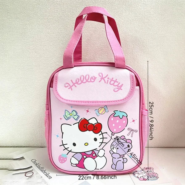 Stitch Sanrio Kuromi Insulated Tote Lunch Bag - Reusable & Foldable Canvas - Himpall
