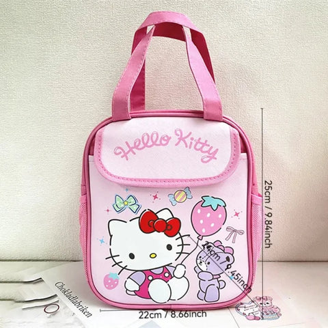 Stitch Sanrio Kuromi Insulated Tote Lunch Bag - Reusable & Foldable Canvas - Himpall