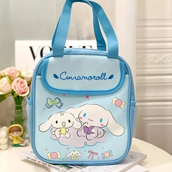 Stitch Sanrio Kuromi Insulated Tote Lunch Bag - Reusable & Foldable Canvas - Himpall