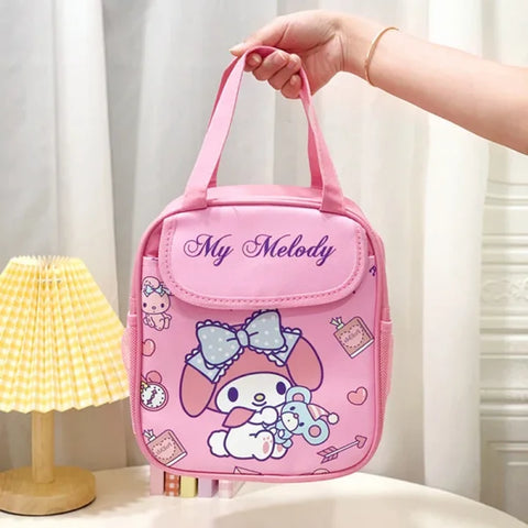 Stitch Sanrio Kuromi Insulated Tote Lunch Bag - Reusable & Foldable Canvas - Himpall