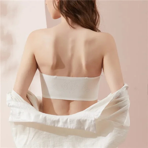 Strapless Seamless Push-Up Bra – Invisible Wireless Tube Top for Women