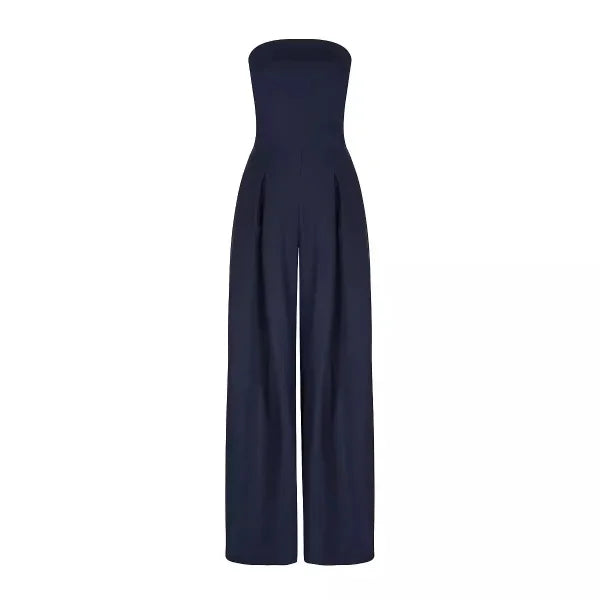 Strapless Slim Fit Women’s Jumpsuit – Sexy High Waist Evening Party Bodysuit