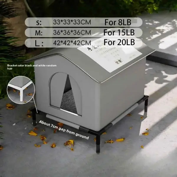 Stray Cat dog House Waterproof Outdoor Winter Warm Pet Cave Sleeping Beds Home Foldable Washable for Small Dog Puppy