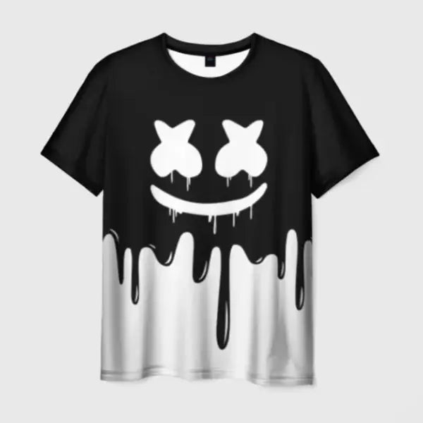 Street Fashion T-Shirt For Men Short Sleeve Hip Hop Print Tee Shirt Handsome Male T Shirt Pullover Man Oversized