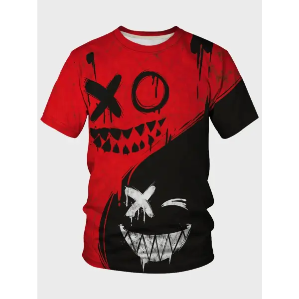 Street Fashion T-Shirt For Men Short Sleeve Hip Hop Print Tee Shirt Handsome Male T Shirt Pullover Man Oversized