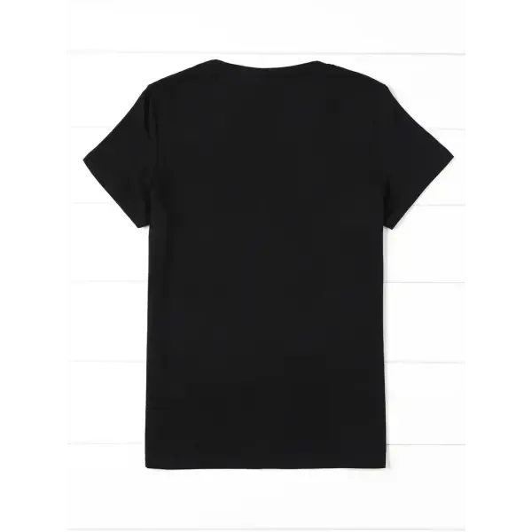 90s Streetwear Women’s Graphic T-Shirt – “Dramatic” Wine Print Casual Short Sleeve Top
