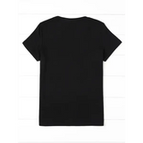 90s Streetwear Women’s Graphic T-Shirt – “Dramatic” Wine Print Casual Short Sleeve Top