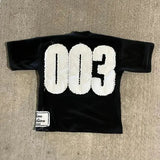 Black Harajuku Streetwear T-Shirt – Unisex Oversized Hip Hop 003 Graphic Y2K Short Sleeve Top
