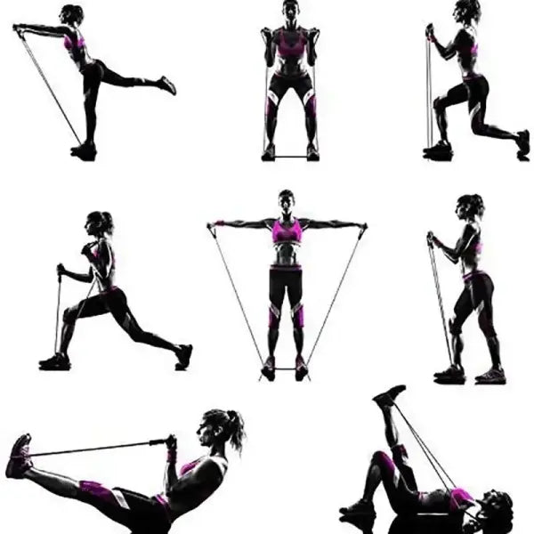 Strength Training Resistance Bands with Handles – Portable Home Gym