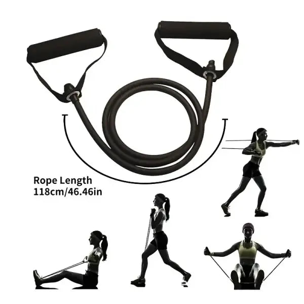 Strength Training Resistance Bands with Handles – Portable Home Gym