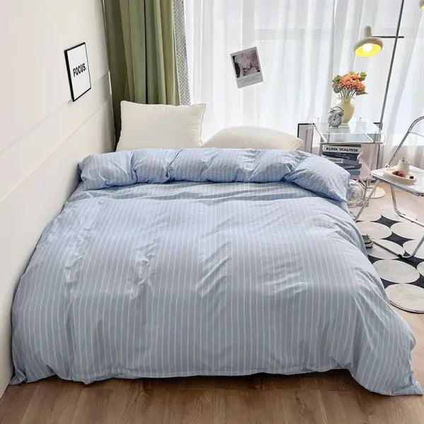 Stripe Duvet Cover 150x200 Simple Style Comforter Covers Queen Size housse de couette Skin-friendly Home Bed Linen(No