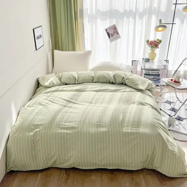 Stripe Duvet Cover 150x200 Simple Style Comforter Covers Queen Size housse de couette Skin-friendly Home Bed Linen(No